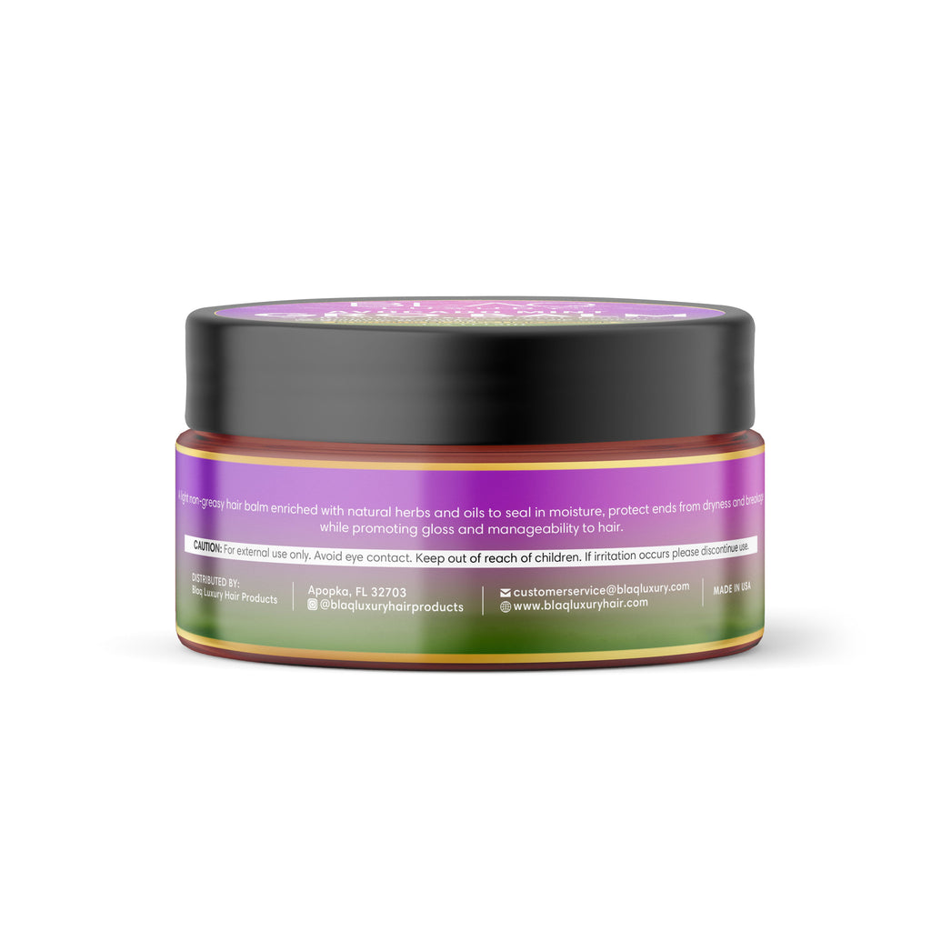 BLAQ LUXURY Avocado Mint Hair & Scalp Balm with Biotin & Peppermint Leaves 40 oz 113g for Moisture Scalp Eczema Reduction & Healthy Hair Growth