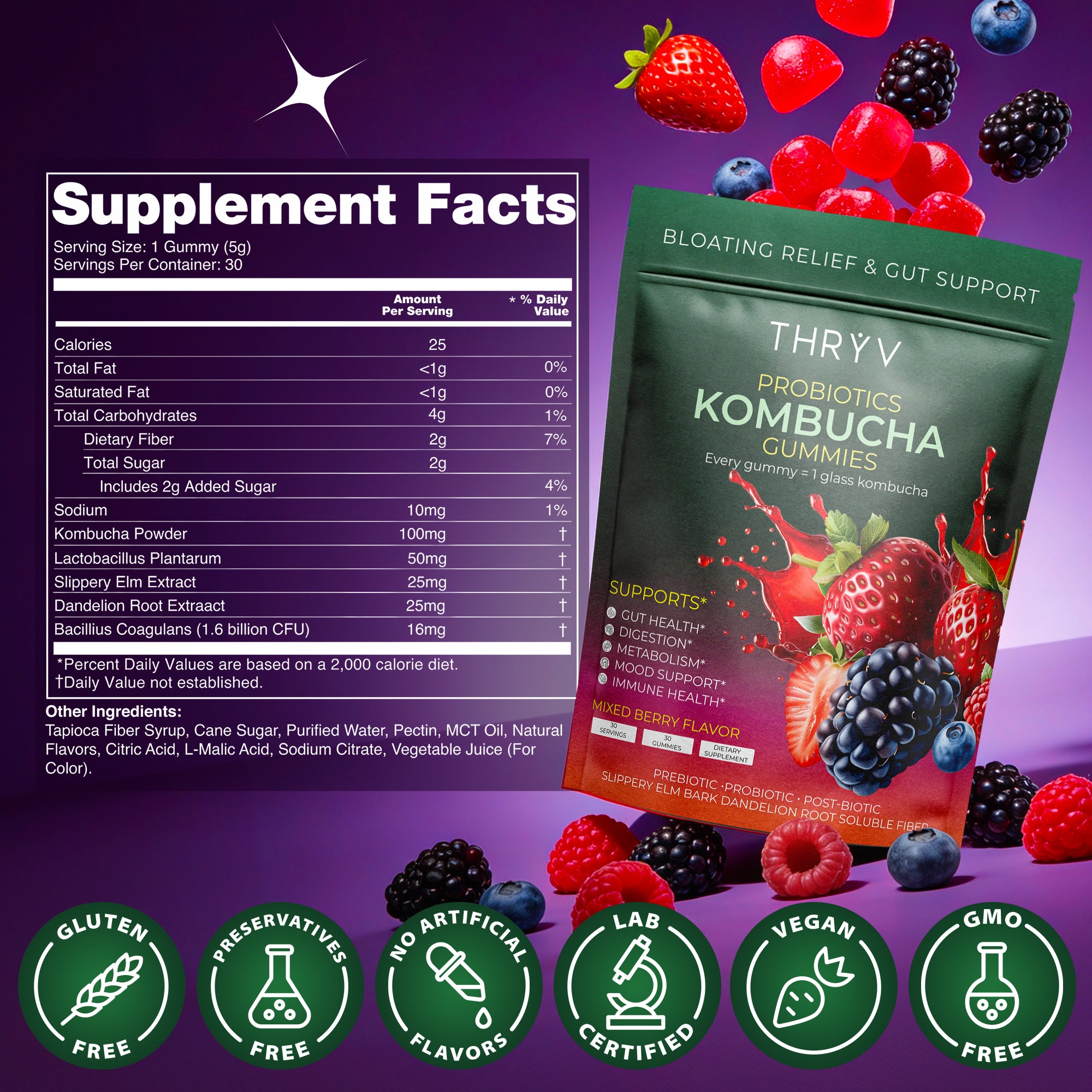 Probiotic Kombucha Gummies