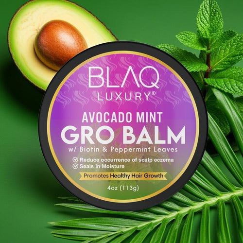 BLAQ Luxury Hair Trifecta | For Hairloss & Dandruff 100Ml Set with Mega Gro Serum, Avocado Mint Gro Balm, and Dandruff Bar